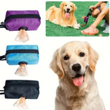 Handy clip-on poop bag dispenser