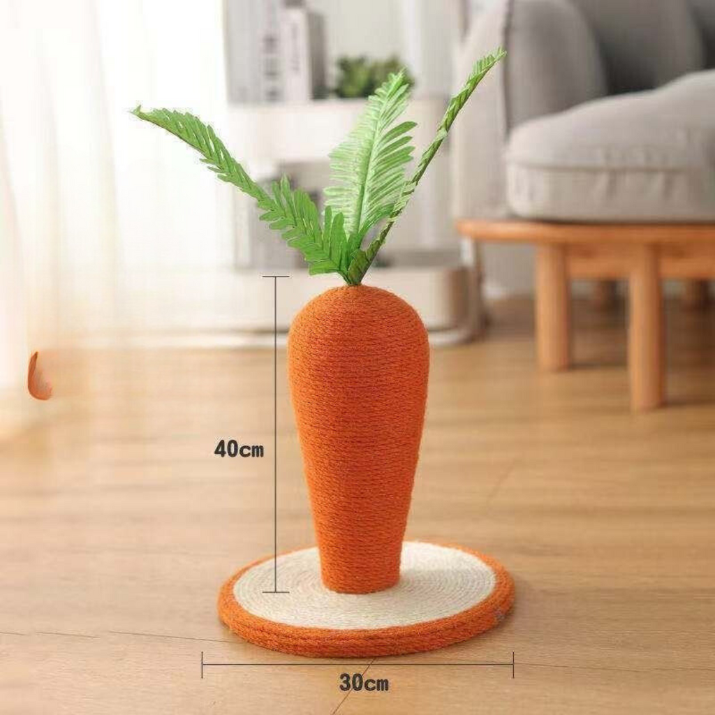 Carrot sisal cat scratcher detail