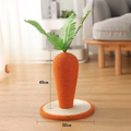 Carrot sisal cat scratcher detail