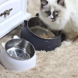 FeedComfort raised stainless steel cat bowl