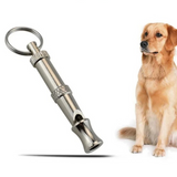 Stainless steel dog whistle with adjustable frequency