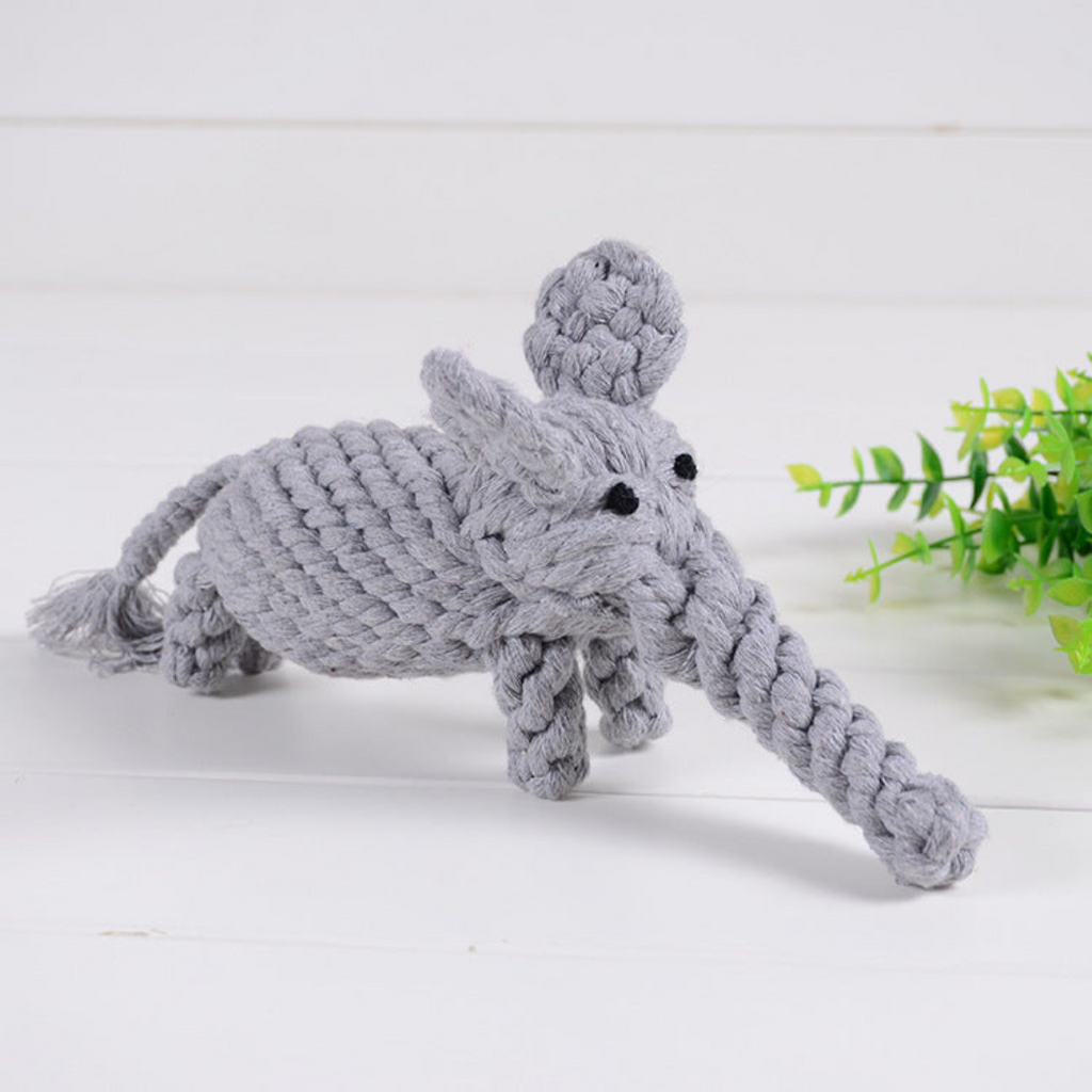 Panda cotton rope dog toy