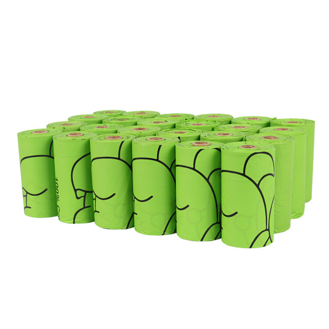 Dog poop bag dispenser in green