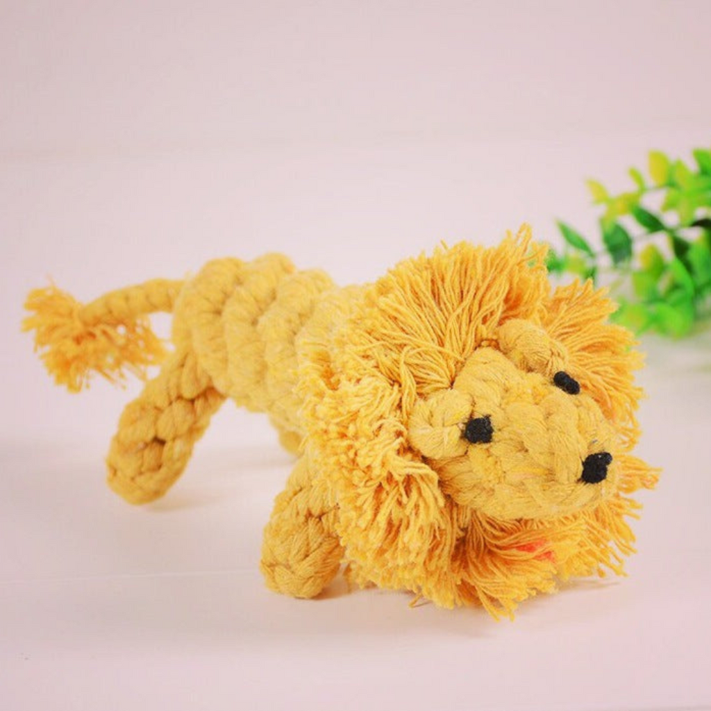 Carrot-shaped cotton rope dog toy