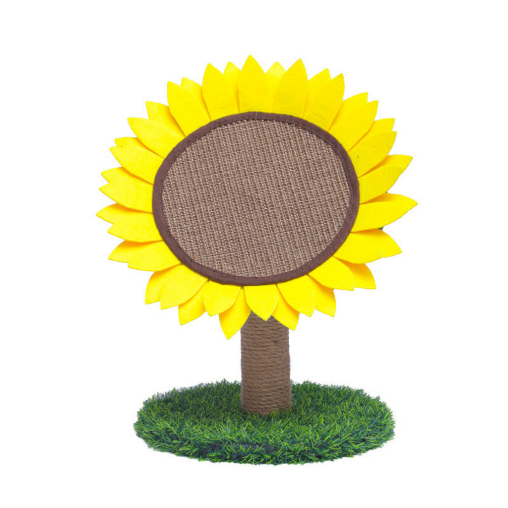 Sunflower sisal cat scratcher detail
