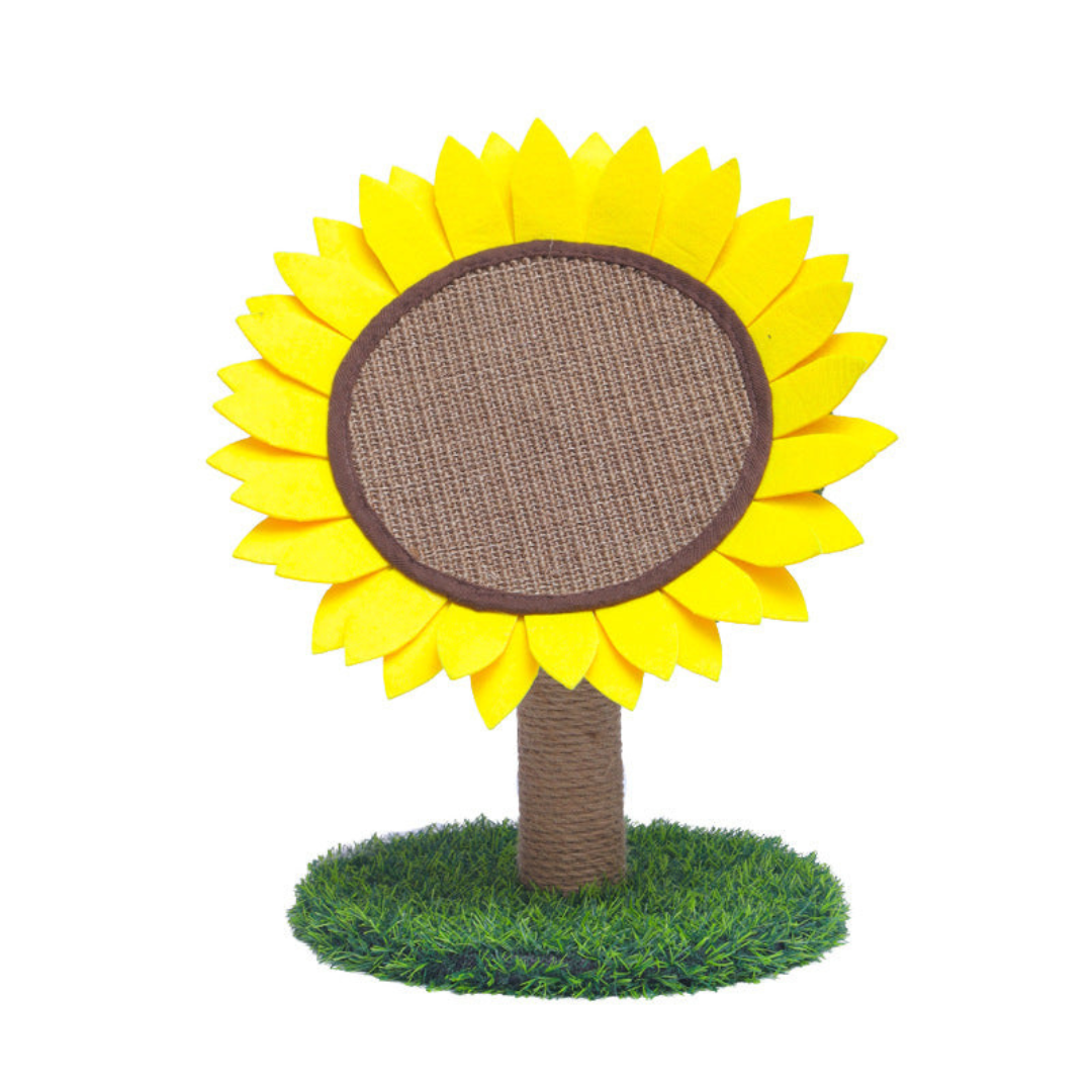Sunflower sisal cat scratcher detail