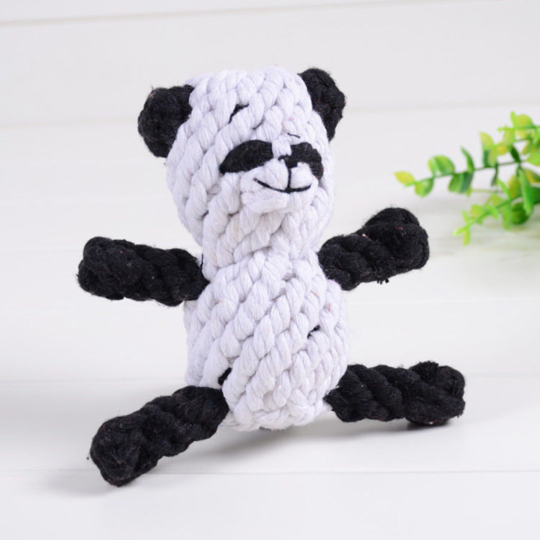 Animal-shaped cotton rope dog toys