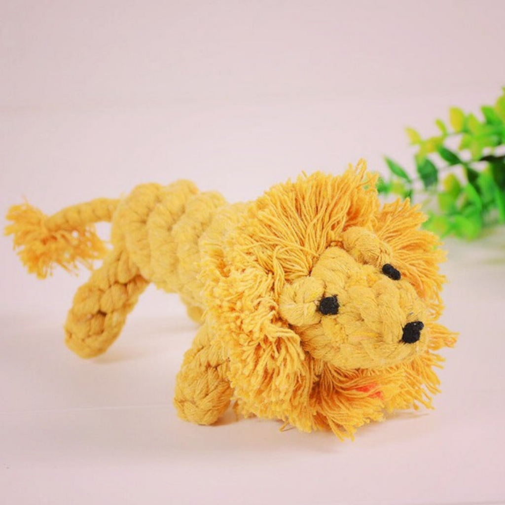 Animal-shaped cotton rope dog toys