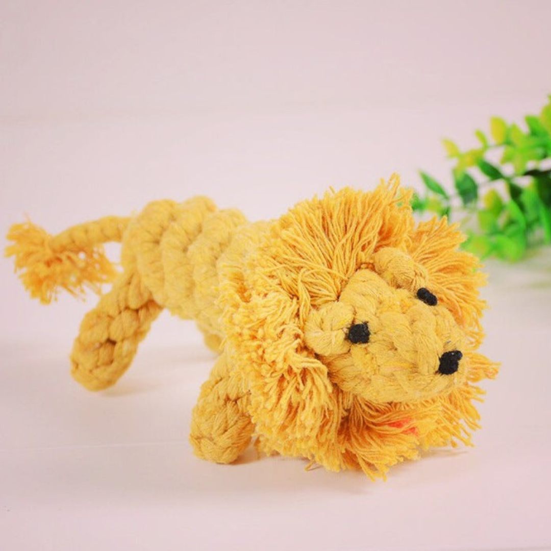Animal-shaped cotton rope dog toys