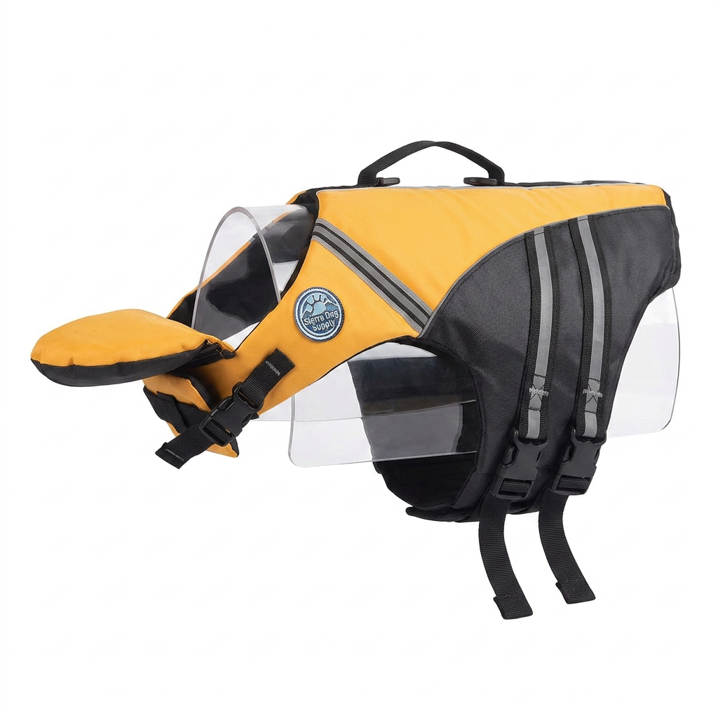 Dog life jacket in pink