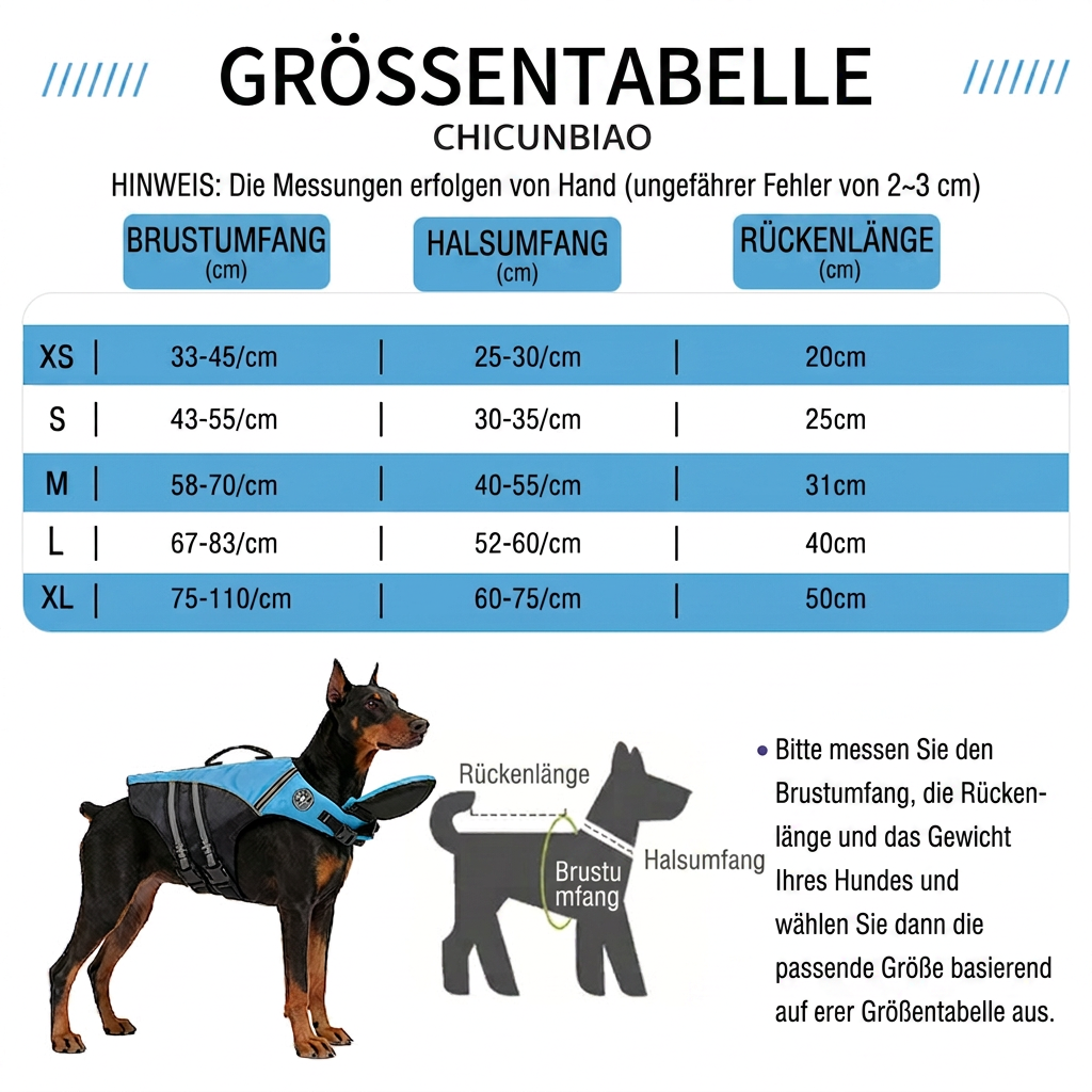 High-visibility dog life jacket