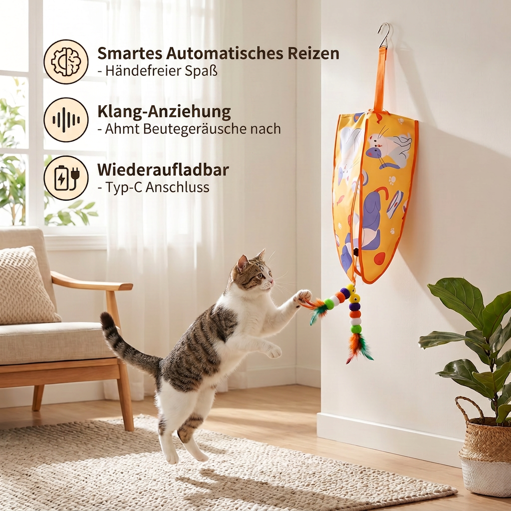 Benefits of the automatic hanging cat toy