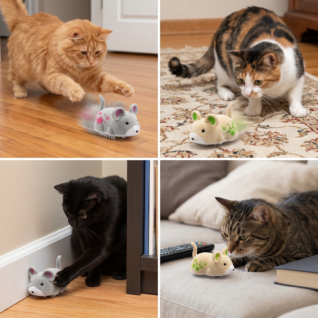 Interactive hamster indoor cat toy