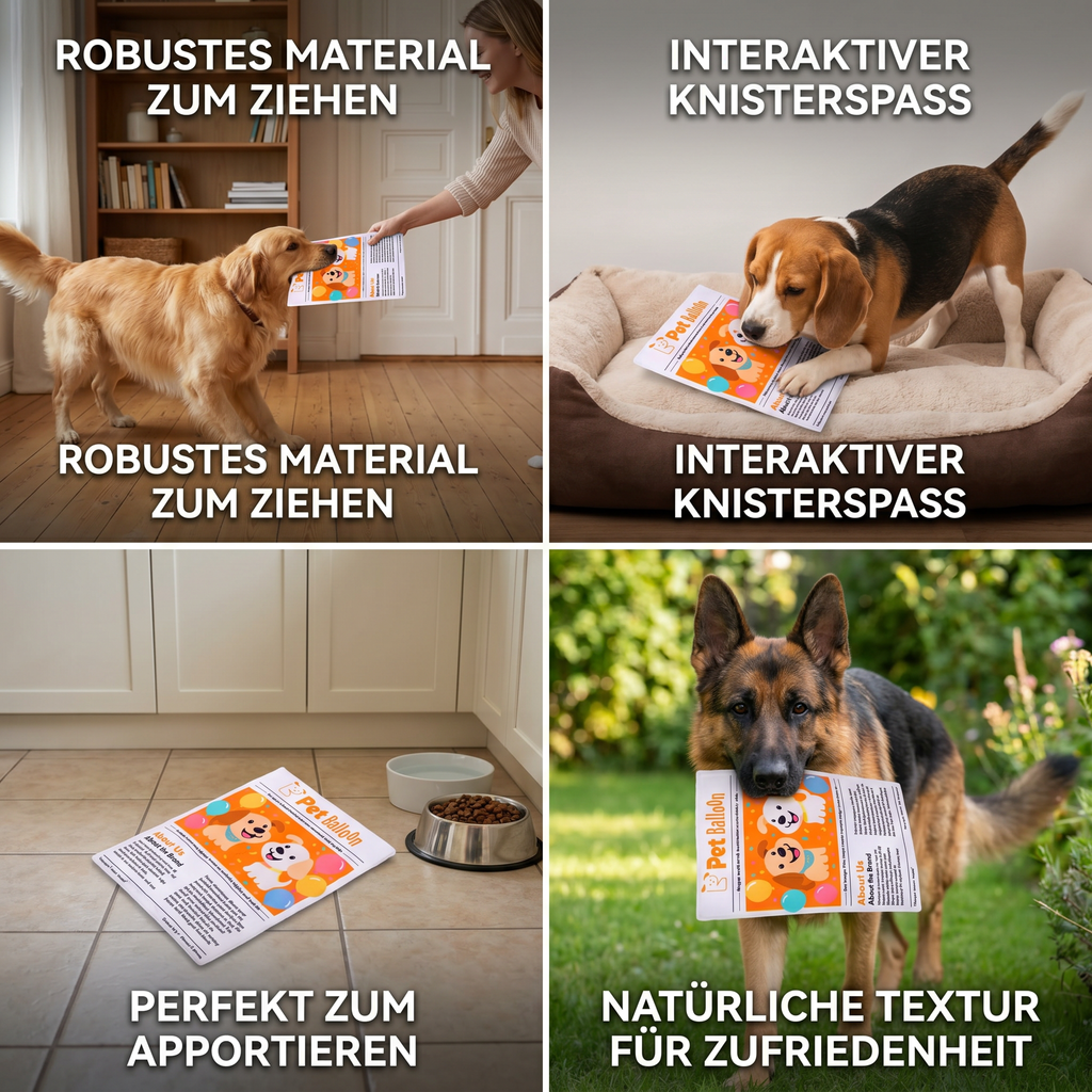 Durable crinkle dog toy for chewing and play