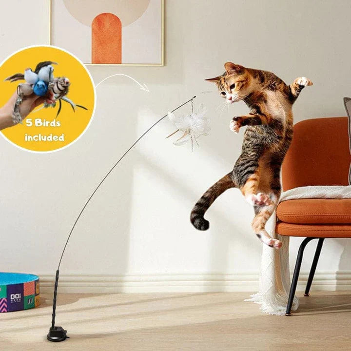 FlutterFriend interactive bird toy for cats