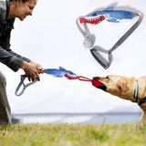Interactive dog tug toy in animal designs