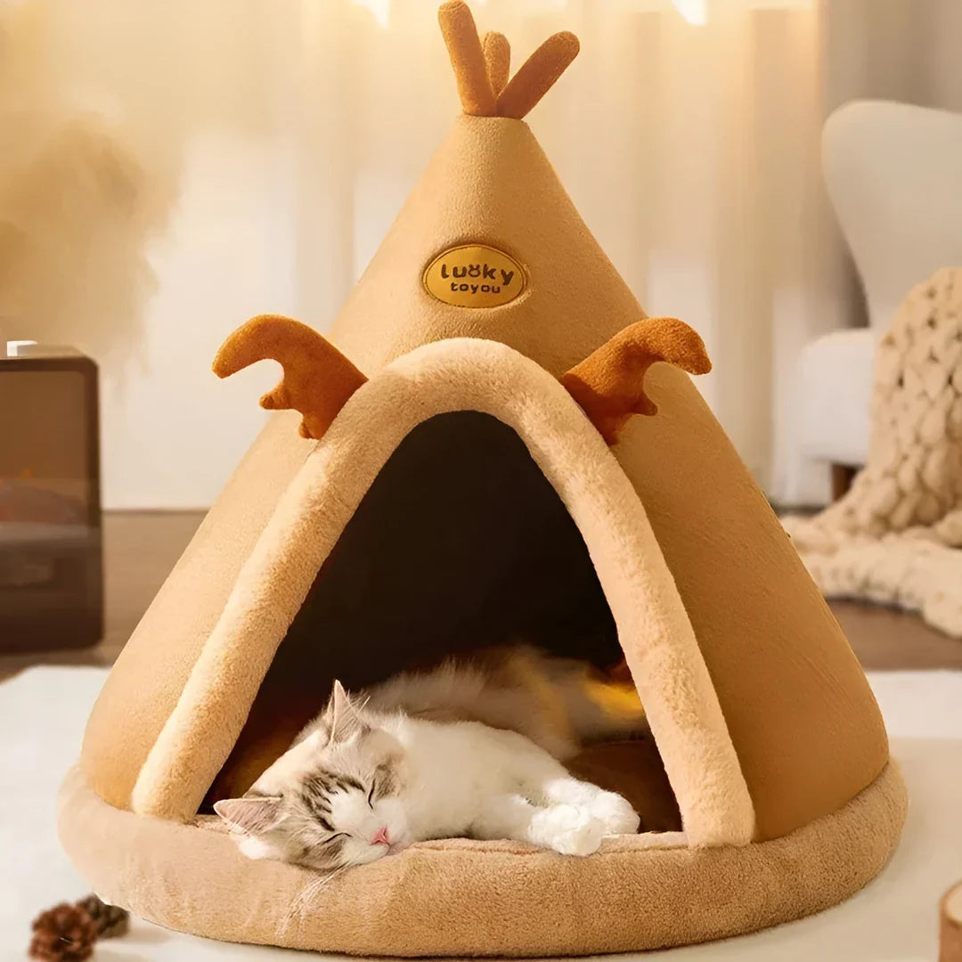 PurrTent tent-style cosy cat house