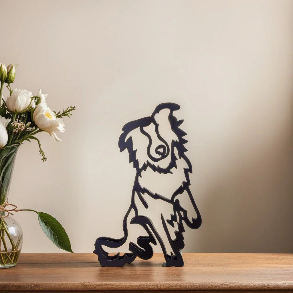 Stylish minimalist dog breed sculptures