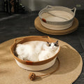 DreamNest handwoven cotton rope cat bed