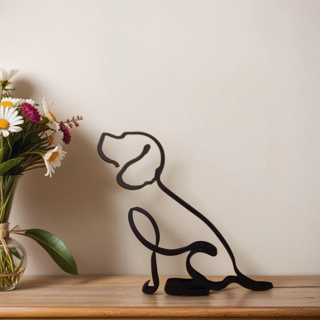 Beagle dog sculpture