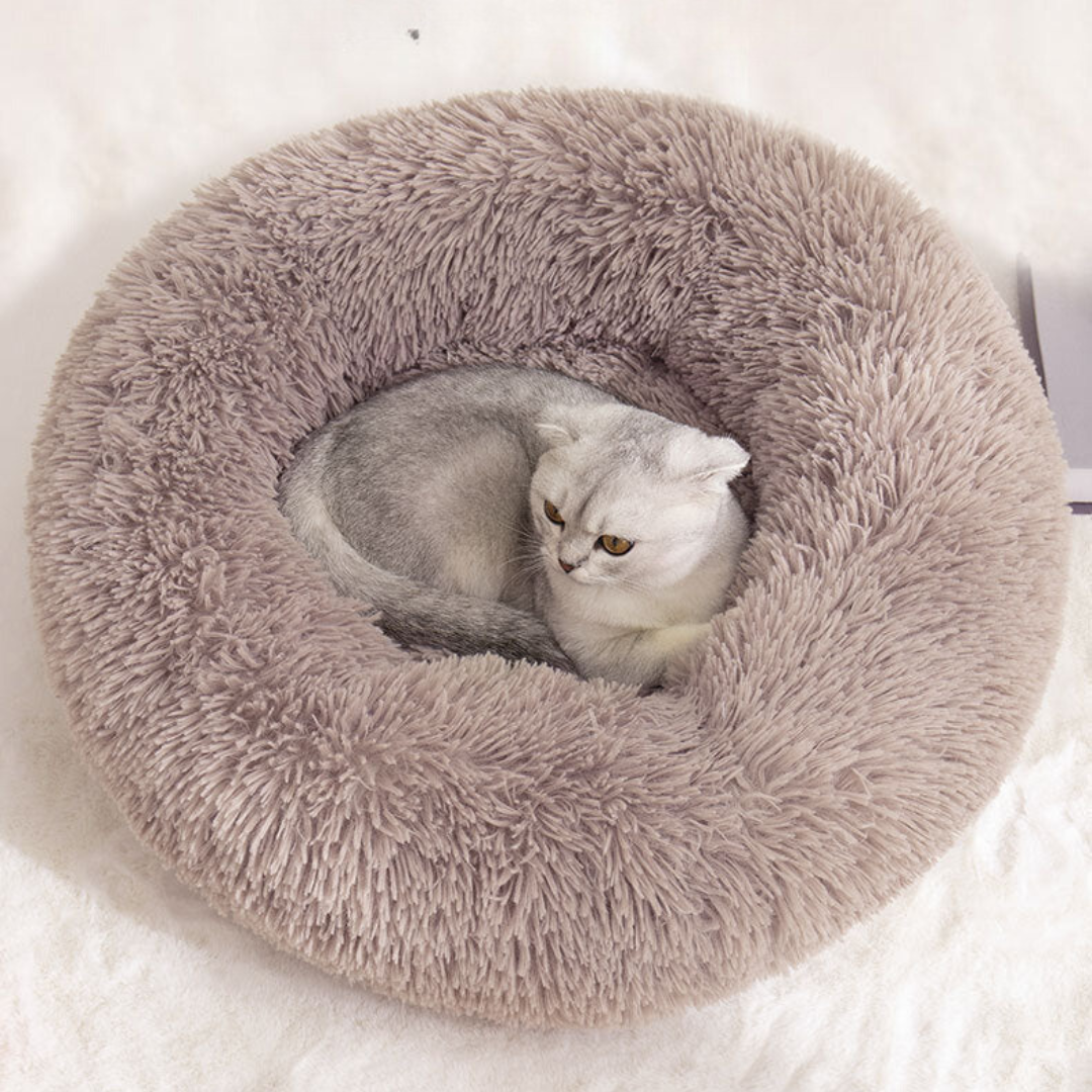 Cloud cat bed in light grey