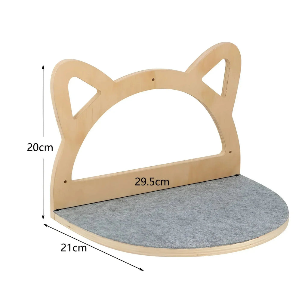 ClimbBuddy corner cat wall shelf