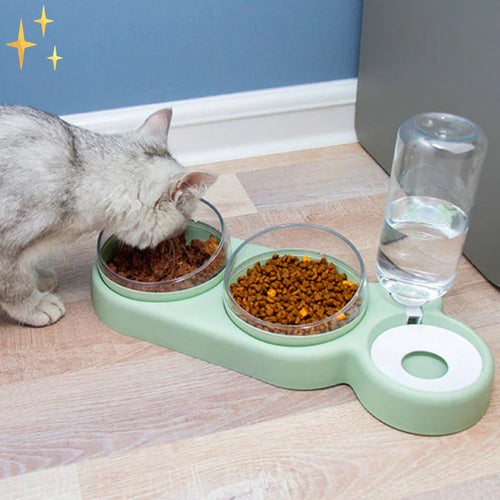 AquaBuddy double bowl with auto water dispenser