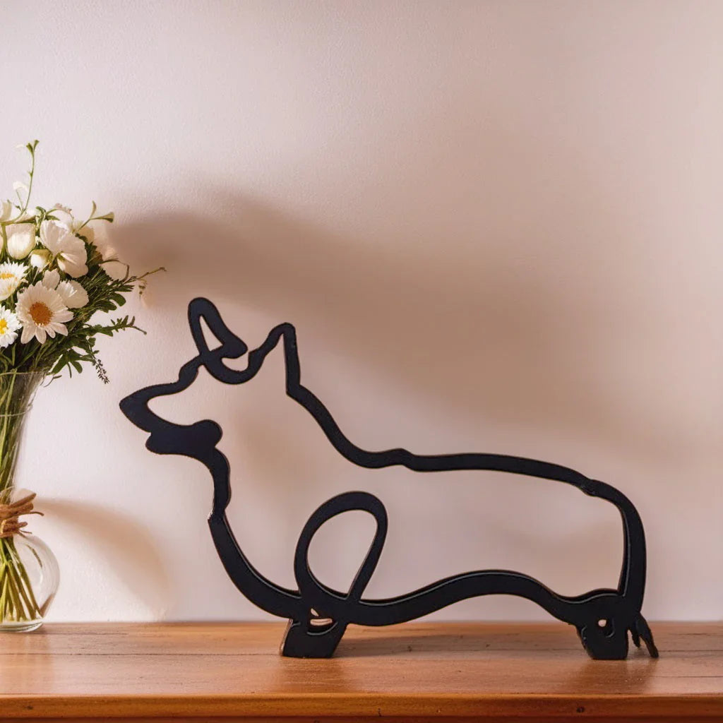 Corgi sculpture