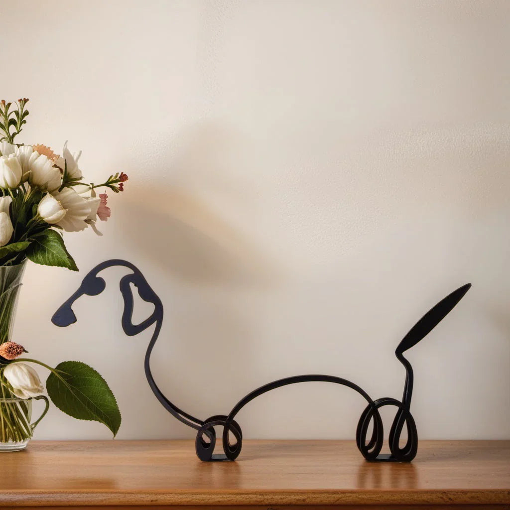 Dachshund sculpture