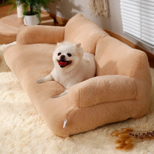 Premium bolstered dog sofa bed