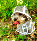 ClearRain transparent waterproof dog raincoat