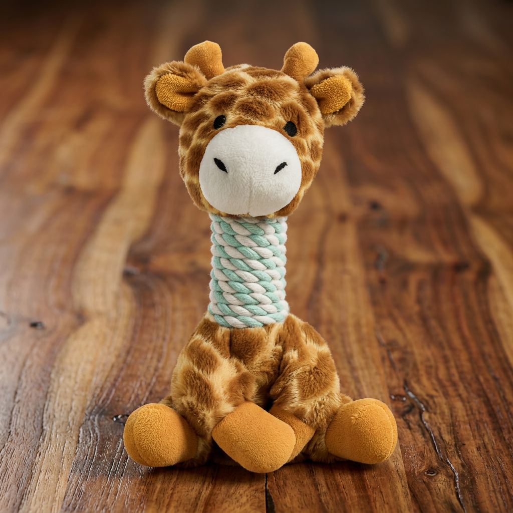 Animal plush dog toy size and features overview