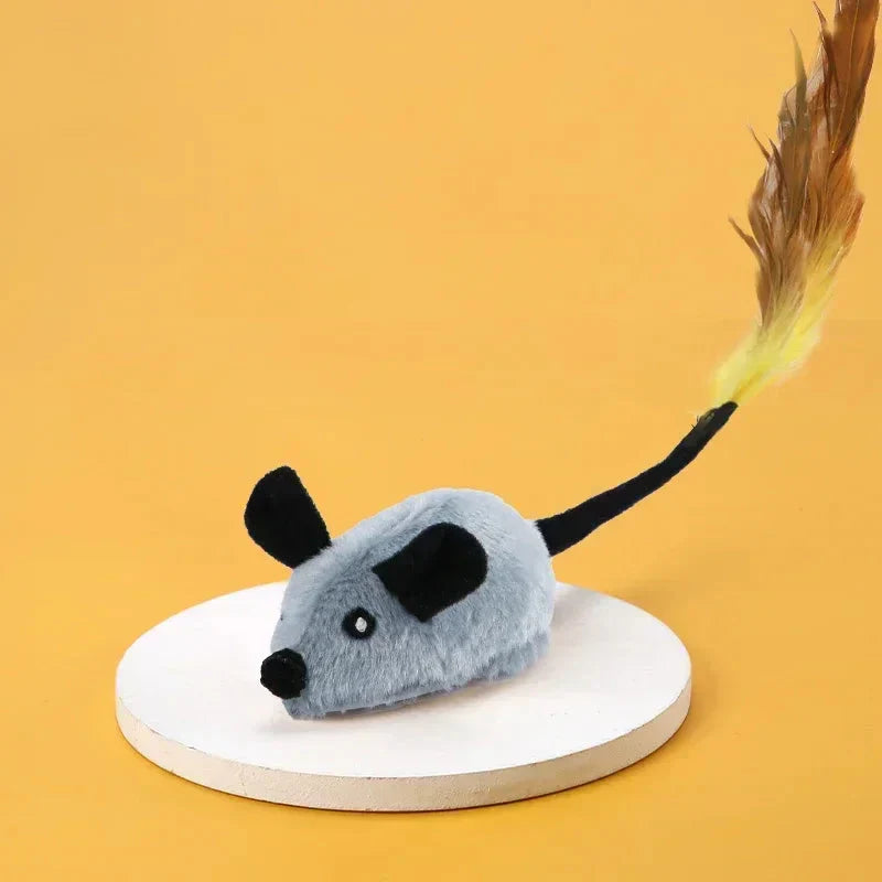 Cat playing with the HuntFun mouse toy