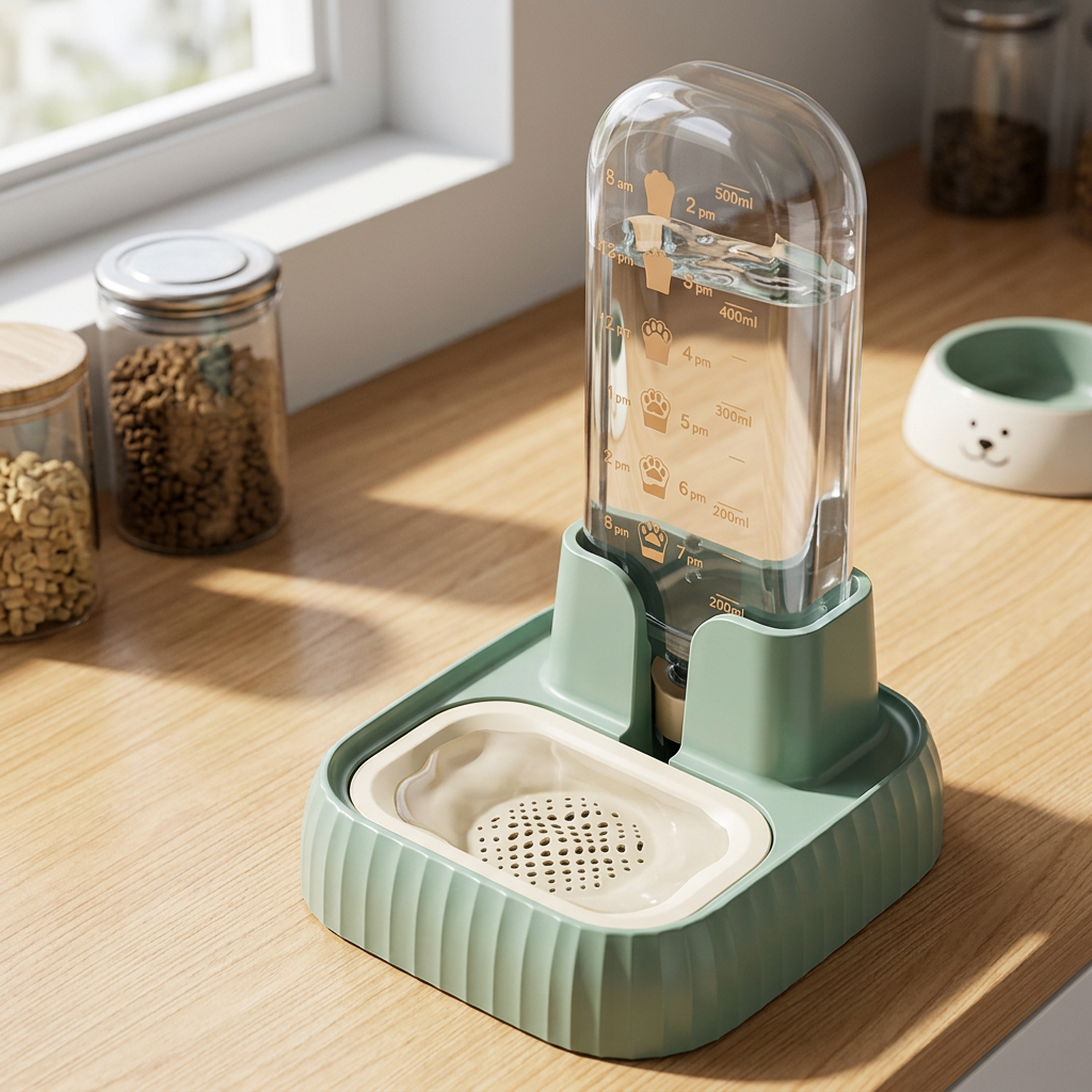 Automatic large-capacity pet water dispenser for cats and dogs