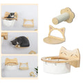 Wall-mounted wooden cat hammock