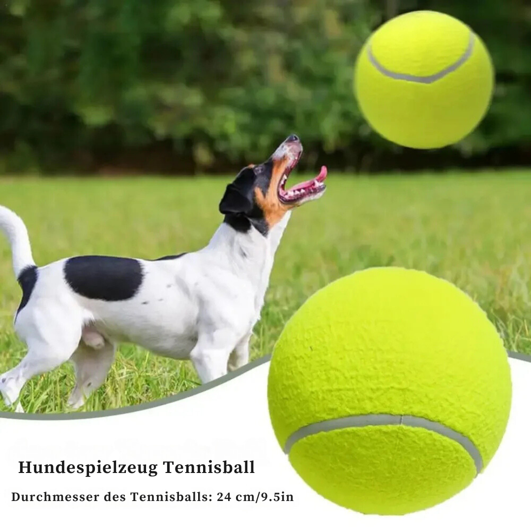 Giant tennis ball felt surface detail