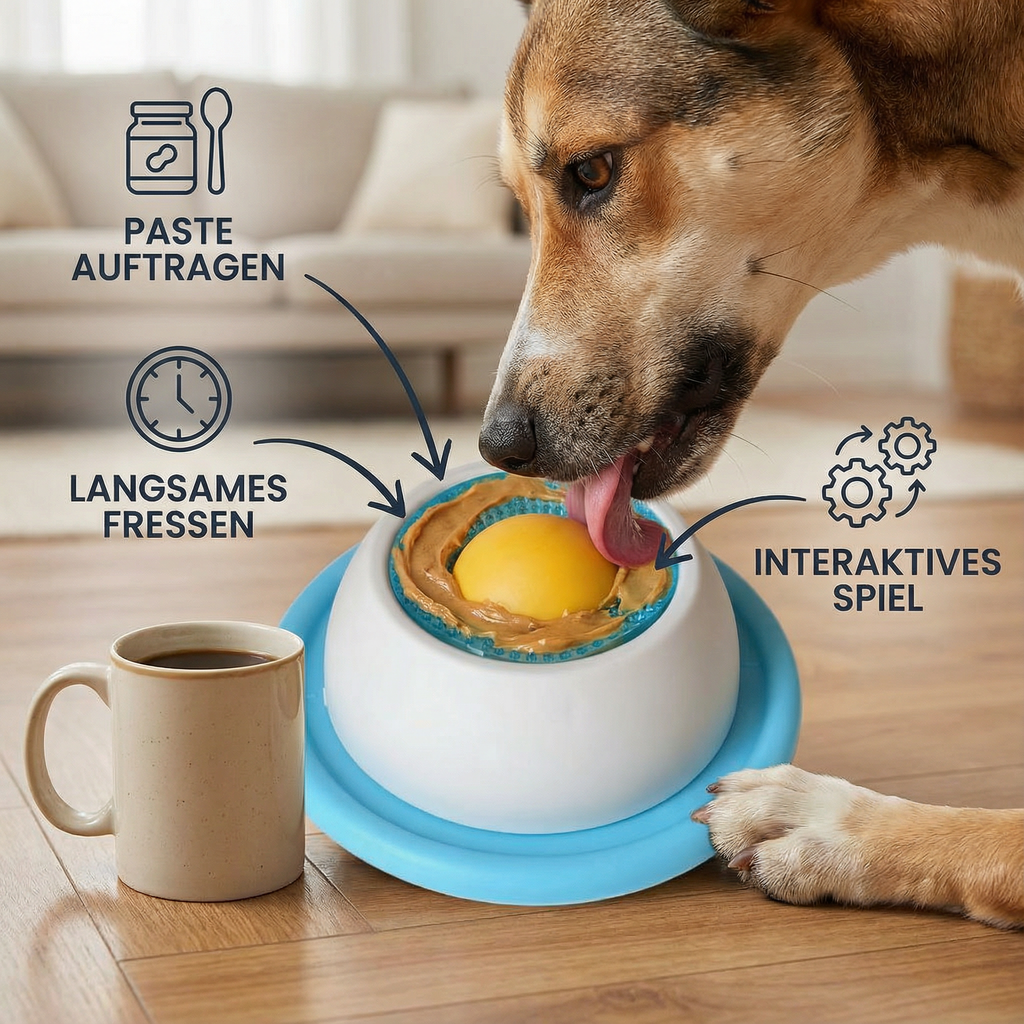 Interactive lick mat slow feeder for dogs