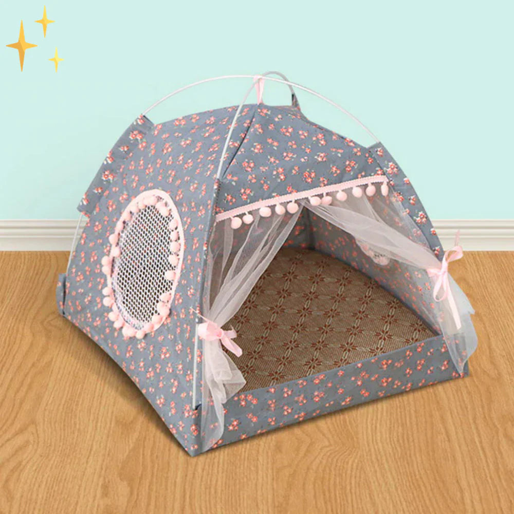 PetHaven pet tent with openable curtains
