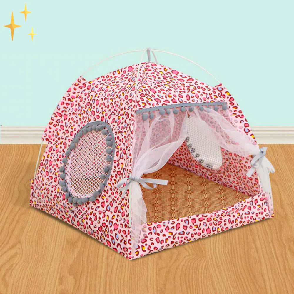 PetHaven pet tent in light pink