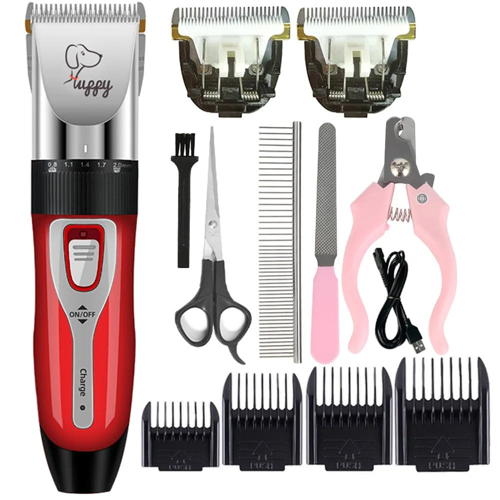 Pet clippers in red
