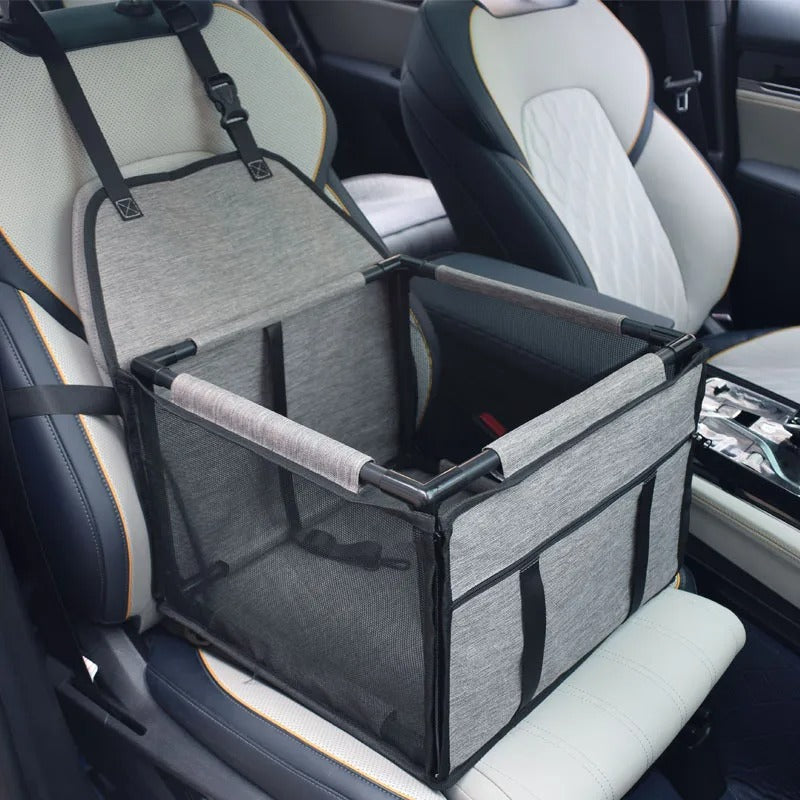 Travel dog seat cover in red