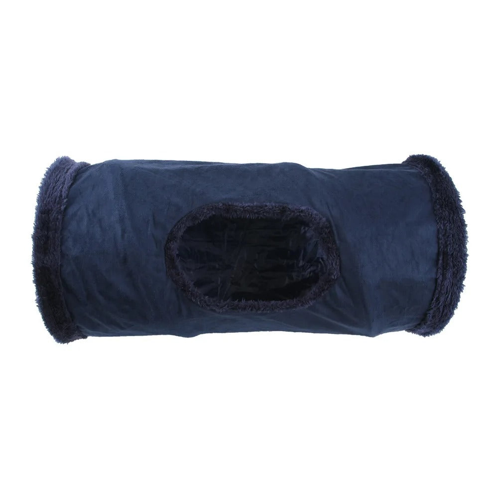 Suede cat tunnel in khaki
