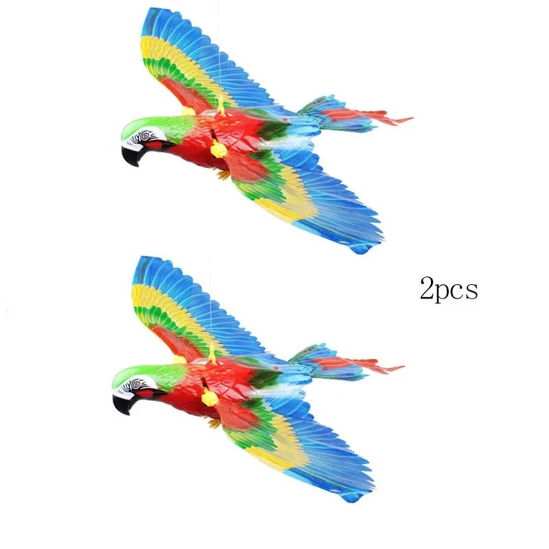Flying bird cat toy in the parrot design
