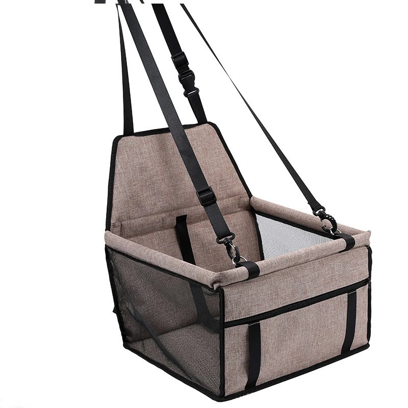 Cat resting in the foldable pet carrier