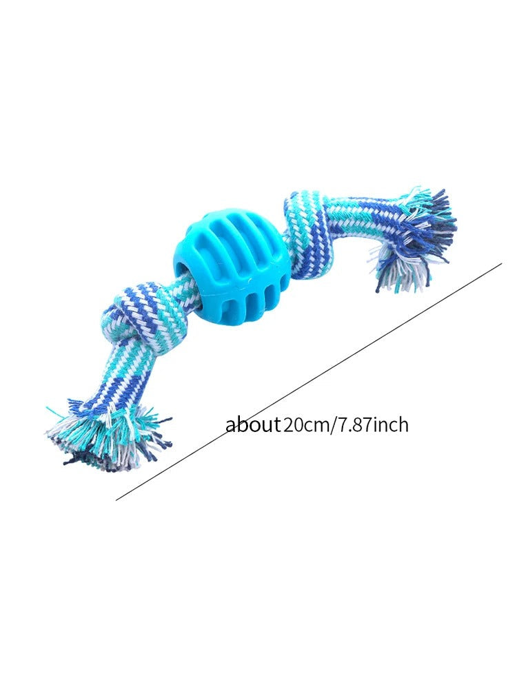 Dog tugging on the ToughRope cotton rope