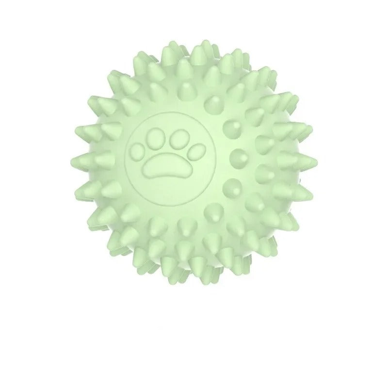 Textured surface of the rubber training ball