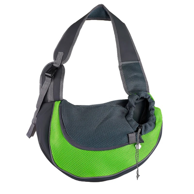 Pet travel backpack carrier in purple