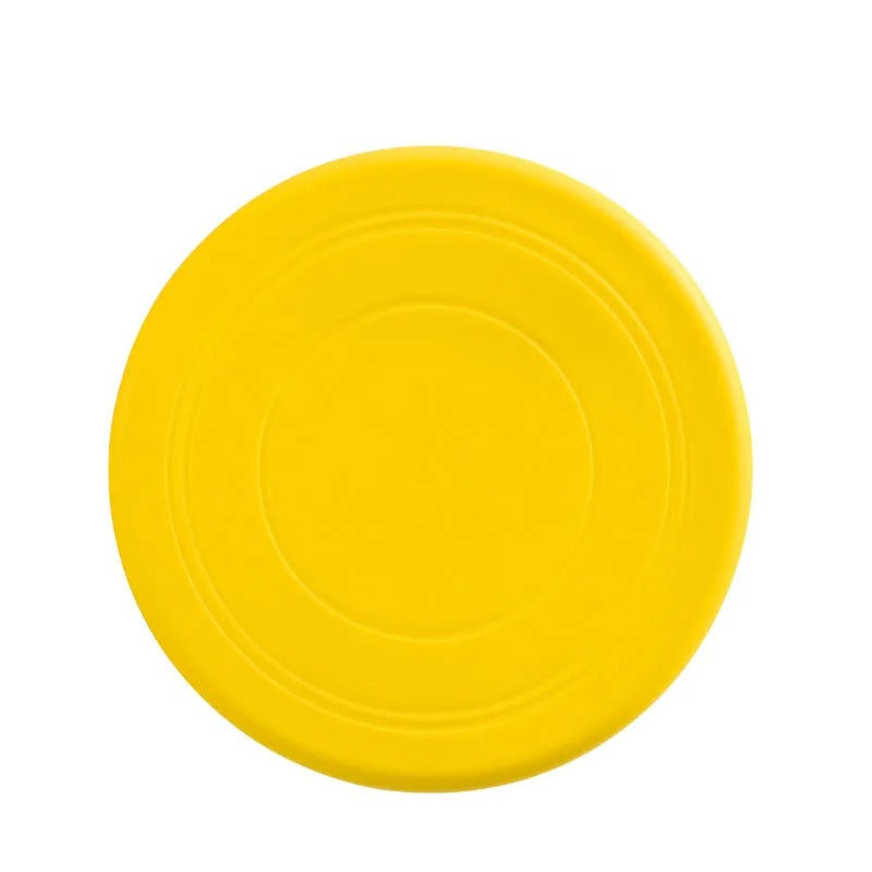 Dog catching the silicone flying disc