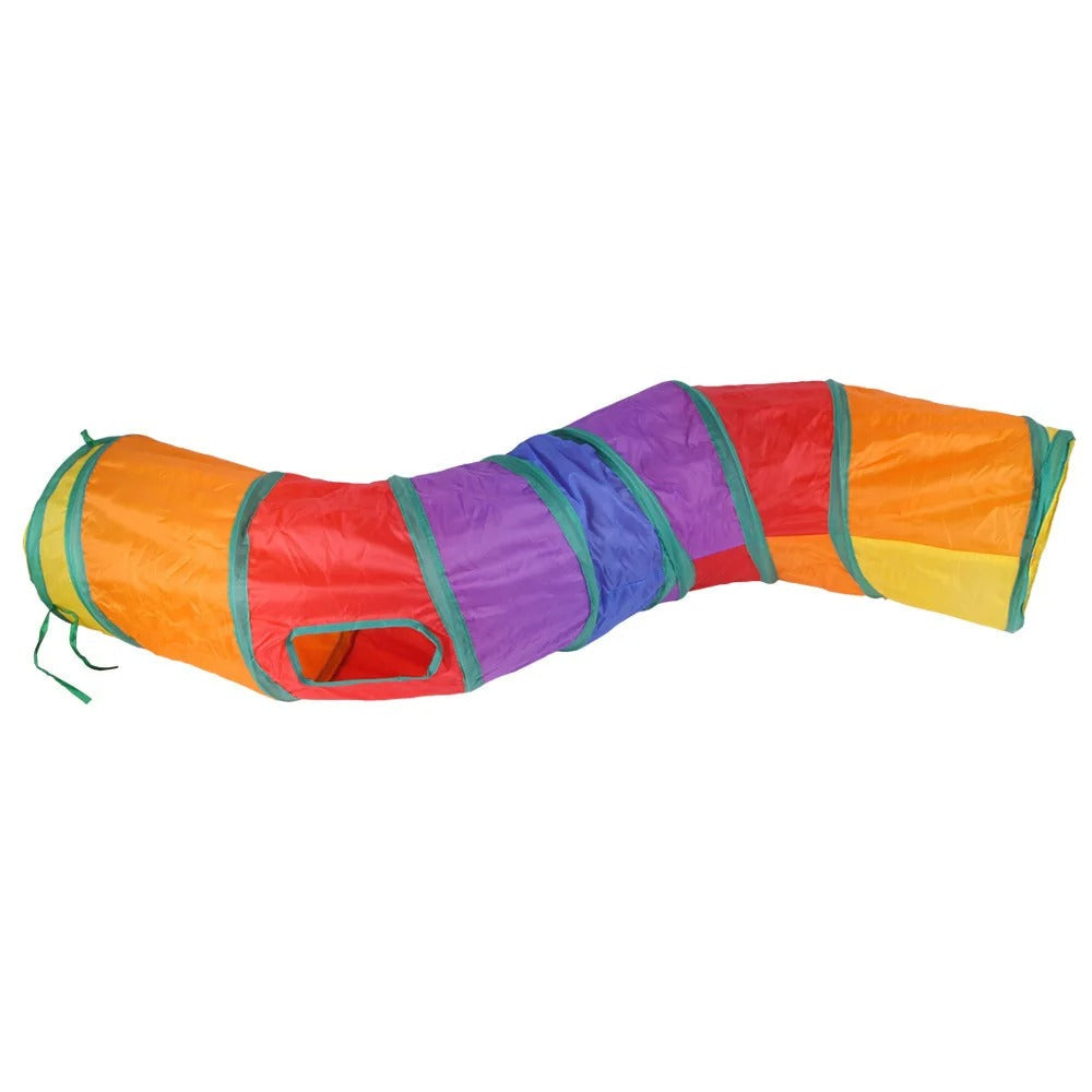 Straight rainbow cat tunnel