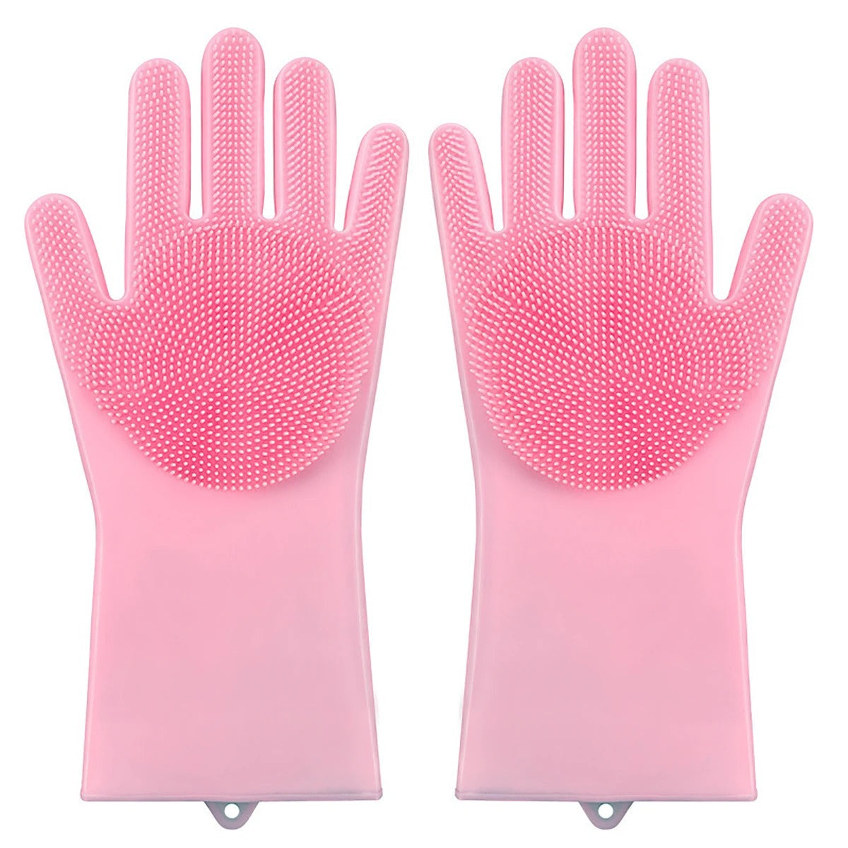 Pet grooming gloves in green